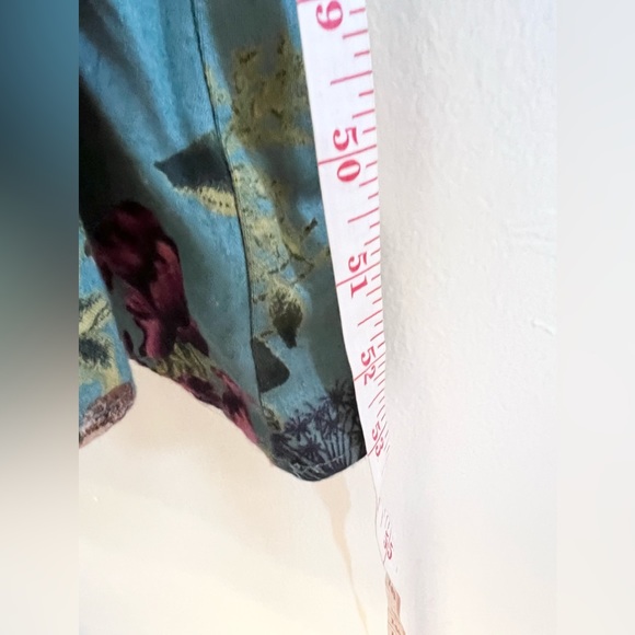 Ceylan Otantik CEO Floral Maxi Dress moody blue modest Turkish dress - Picture 7 of 9